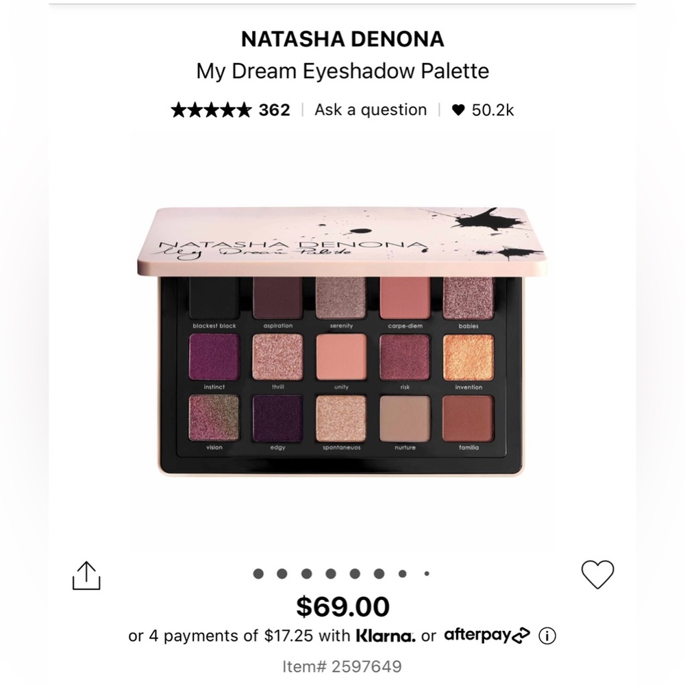 COPY - ND Natasha Denona My Dream Eyeshadow Palette